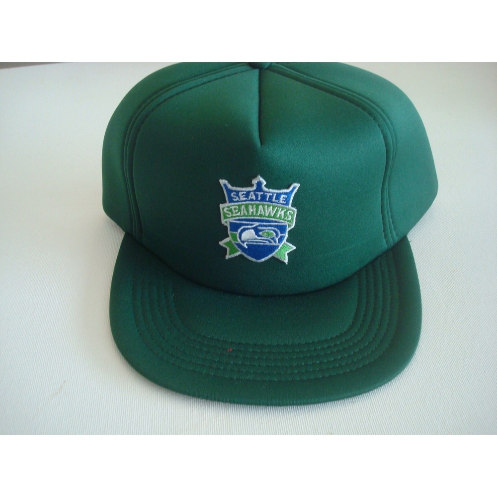 SEATTLE SEAHAWKS  OOS  90S GOLF BEACH‎ SNAPBACK HAT CAP VINTAGE F1